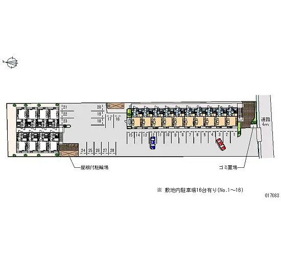 ★手数料０円★福山市神辺町川南　月極駐車場（LP）